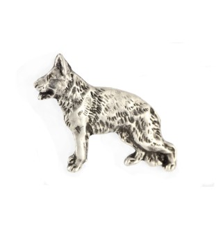 Owczarek niemiecki pin posrebrzony Art-Dog